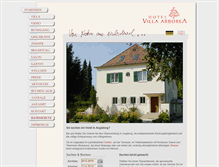 Tablet Screenshot of hotel-villa-arborea.de